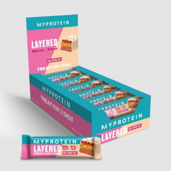 Layered Protein Bar szelet - 12 x 60g - Vanilla Birthday Cake kép