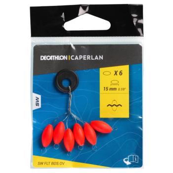 Lebegő gyöngy, ovális, 15 mm, piros, surfcasting horgászathoz Caperlan kép