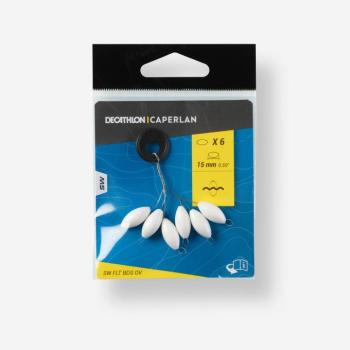 Lebegő gyöngy, surfcasting horgászathoz, ovális, 15 mm, fehér Caperlan kép