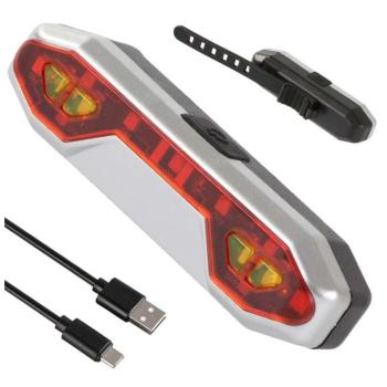 LED Kerékpár Hátsó Lámpa USB Töltésű, Erős Piros és Narancssárga... kép