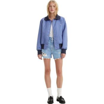 Levi's&reg; HIGH WAISTED MOM SHORT Női farmer rövidnadrág, világoskék, méret kép