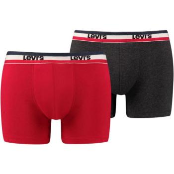 Levi's&reg; LEVIS MEN SPRTSWR LOGO BOXER BRIEF 2P Férfi boxeralsó, sötétszürke, méret kép