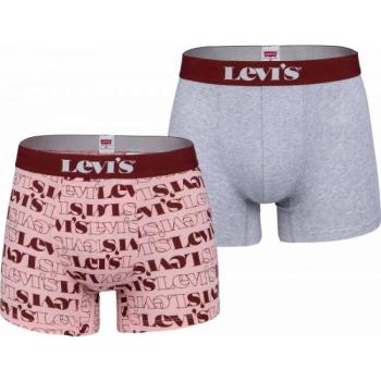 Levi's&reg; MEN LEVIS LOGO AOP BOXER BRIEF 2P Férfi boxeralsó, rózsaszín, méret kép