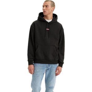 Levi's&reg; RELAXED BABY TAB HOODIE Férfi pulóver, fekete, méret kép