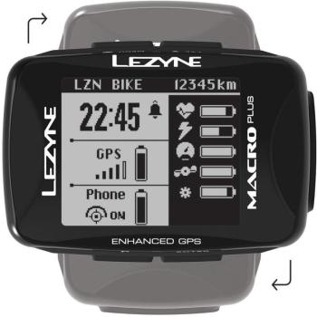 Lezyne MACRO PLUS GPS BLACK kép