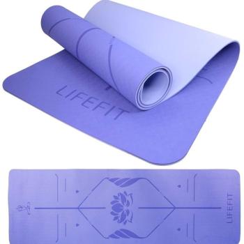 LIFEFIT YOGA MAT LOTOS DUO, 183x58x0,6 cm, kék kép