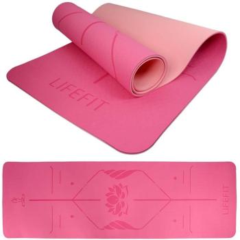 LIFEFIT YOGA MAT LOTOS DUO, 183x58x0,6 cm, rózsaszín kép