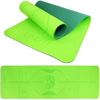 LIFEFIT YOGA MAT LOTOS DUO, 183x58x0,6 cm, zöld kép