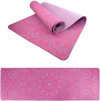 LIFEFIT YOGA MAT MANDALA DUO, 183x58x0,6 cm, bordó kép