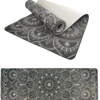 Lifefit YOGA MAT MANDALA DUO, 183x58x0,6cm, fekete kép