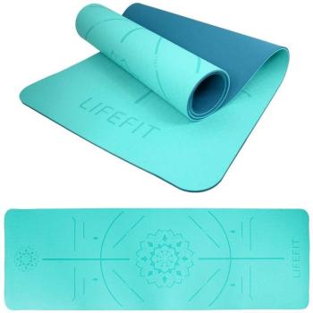 LIFEFIT YOGA MAT RELAX DUO, 183x58x0,6 cm, türkiz kép