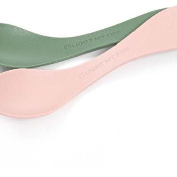 Light My Fire Spork little 2-pack sandygreen/dustypink kép