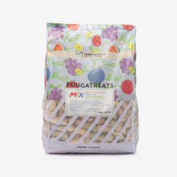 Lócsemege, lovaknak, póniknak eper-füge-pitypang-lucernaízű, 3 kg - Fougatreats Fouganza kép