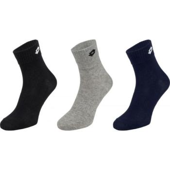 Lotto PLAYER MIDI SOCKS 3P Zokni szett, fekete, méret kép