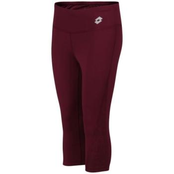 Lotto RUN FIT W LEGGING MID 3 Női háromnegyedes legging, bordó, méret kép