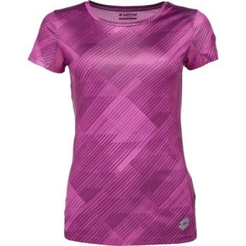 Lotto RUNNING TEE W PRT1 Női futópóló, bordó, méret kép