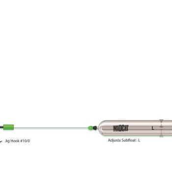 MADCAT Adjusta Basic River Rig "Livebait" L 60 g 160 cm kép