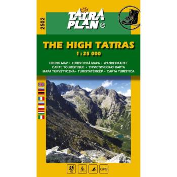 Magas-Tátra turistatérkép 1:25 000 / Vysoké Tatry Tatra Plan (2018) Cartographia kép