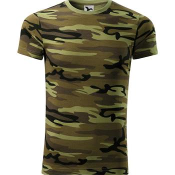 Malfini Camouflage rövid ujjú póló, green, 160g/m2 kép