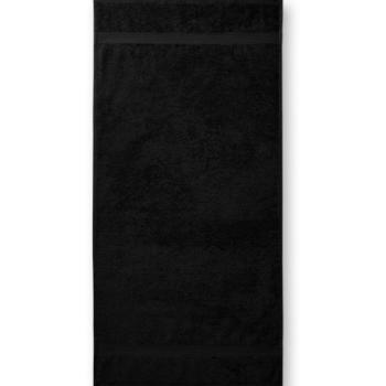 Malfini Terry Bath Towel pamut strandtörölköző 70x140cm, fekete kép