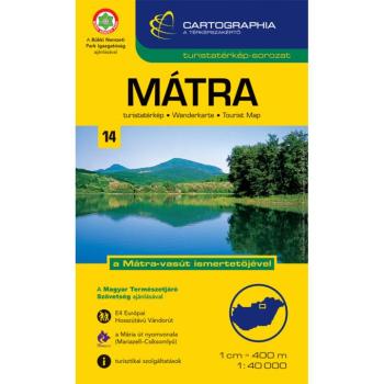Mátra turistatérkép Cartographia kép