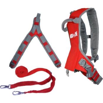 MDXONE STATIC SKI HARNESS WITH 9' STATIC ROPE Beülő síeléshez, piros, méret kép