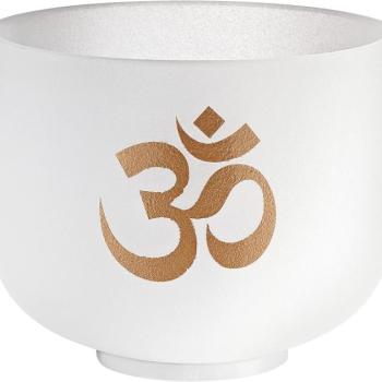 MEINL Sonic Energy Crystal Singing Bowl Om 20,3 cm 432 Hz C#5 mallettel kép