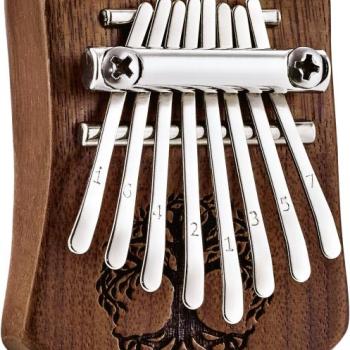 MEINL Sonic Energy ütős hangszer 8 hangos Mini Kalimba vörös zebrafából 7 x 5 cm Típus: Az élet fája kép