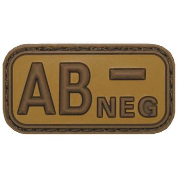 MFH vércsoport tapasz 3D, AB negatív khaki 5x2,5cm kép