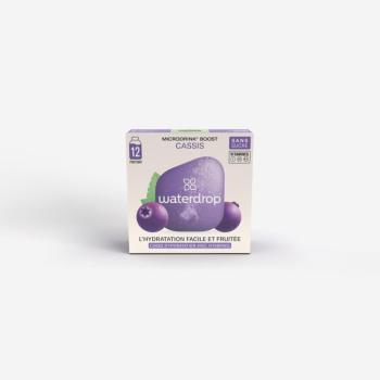 Microdrink BOOST, ribizli-bodza-acai ízű, 12 db Waterdrop kép