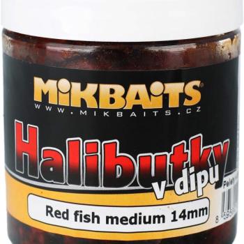 Mikbaits Halibut dip vörös hal, 14mm 250ml kép