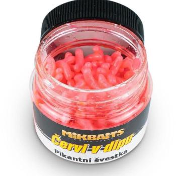 Mikbaits Worms in dip fűszeres szilva 50ml kép