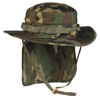 Mil-tec Boonie Rip-Stop kalap, woodland kép