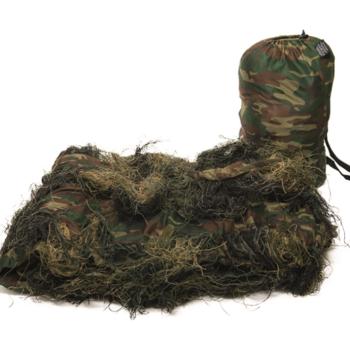 Mil-tec Ghillie álcaháló, woodland 3 x 2 m kép