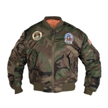 Mil-Tec gyerekkabát bomber, woodland kép