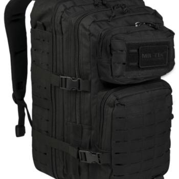 Mil-Tec hátizsák US Assault Large Laser Cut, fekete, 36L kép