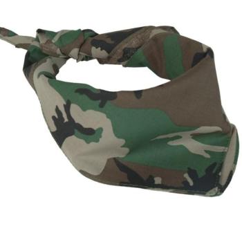 Mil-tec kendő bandana, woodland kép