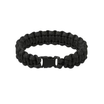 Mil-tec Survival Paracord karkötő 15 mm, fekete kép