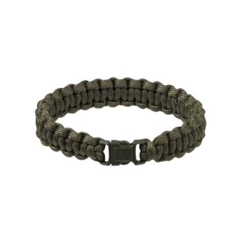 Mil-tec Survival Paracord karkötő 15 mm, olivazöld kép