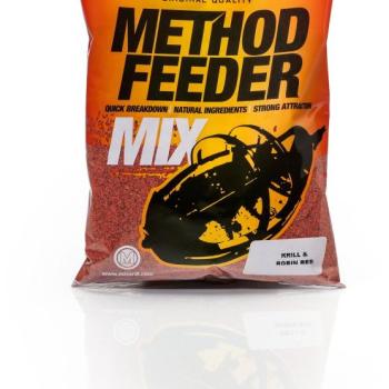 Mivardi Method feeder mix Krill & Robin Red 1kg kép