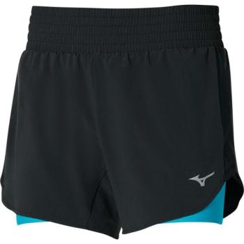 Mizuno 2IN1 4.5 SHORT Női futó rövidnadrág, fekete, méret kép