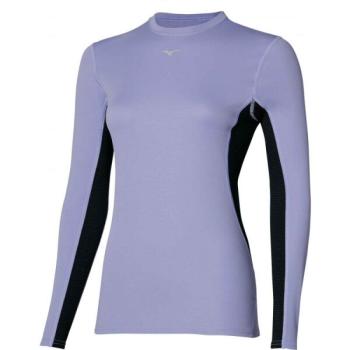 Mizuno MID WEIGHT CREW Női hosszú ujjú thermo felső, lila, méret kép