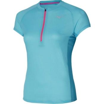 Mizuno TRAIL DRYAEROFLOW HZ TEE Női futópóló, világoskék, méret kép