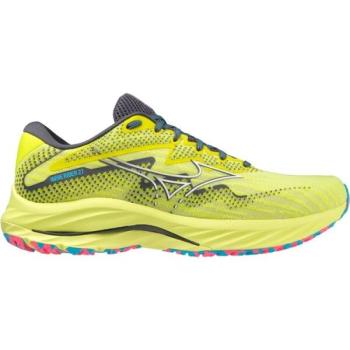 Mizuno WAVE RIDER 27 Férfi futócipő, fényvisszaverő neon, méret 41 kép