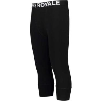 MONS ROYALE CASCADE MERINO FLEX 200 3/4 LEGGING Férfi 3/4-es funkcionális legging merinó gyapjúból, fekete, méret kép