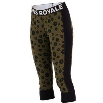 MONS ROYALE CASCADE Női háromnegyedes funkcionális leggings, khaki, méret kép