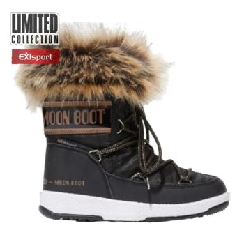 MOON BOOT-Monaco Low WP JR black/copper Fekete 38 kép