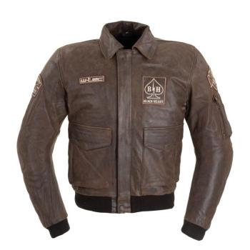 Motoros bőrkabát W-TEC Black Heart Bomber  vintage barna  3XL kép