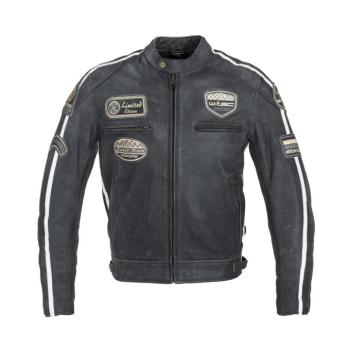 Motoros bőrkabát W-TEC Dark Vintage  sötét szürke  3XL kép