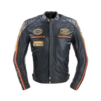 Motoros bőrkabát W-TEC Sheawen Classic  fekete  3XL kép